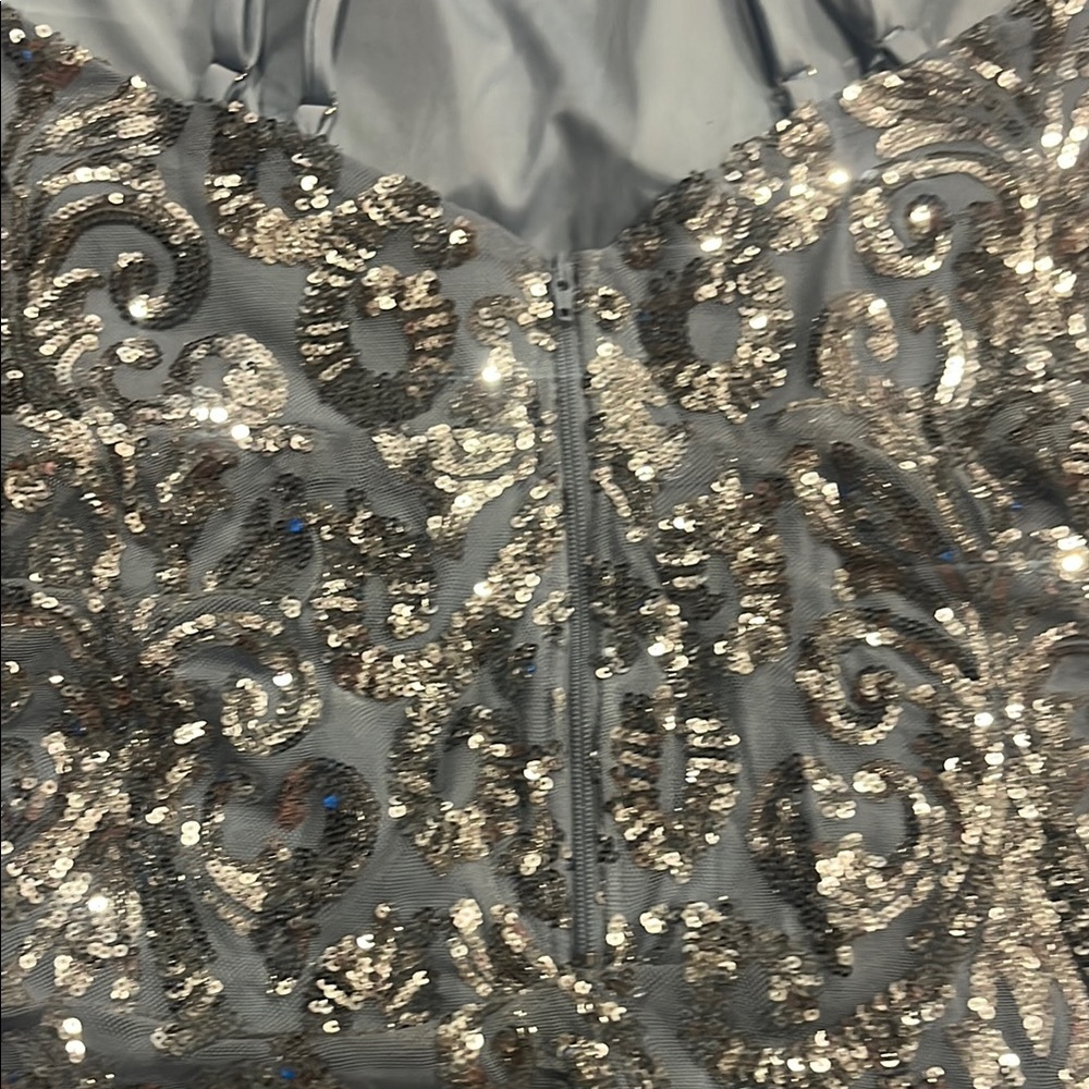 Windsor Light Blue Sequin Dress - Picture 6 of 12